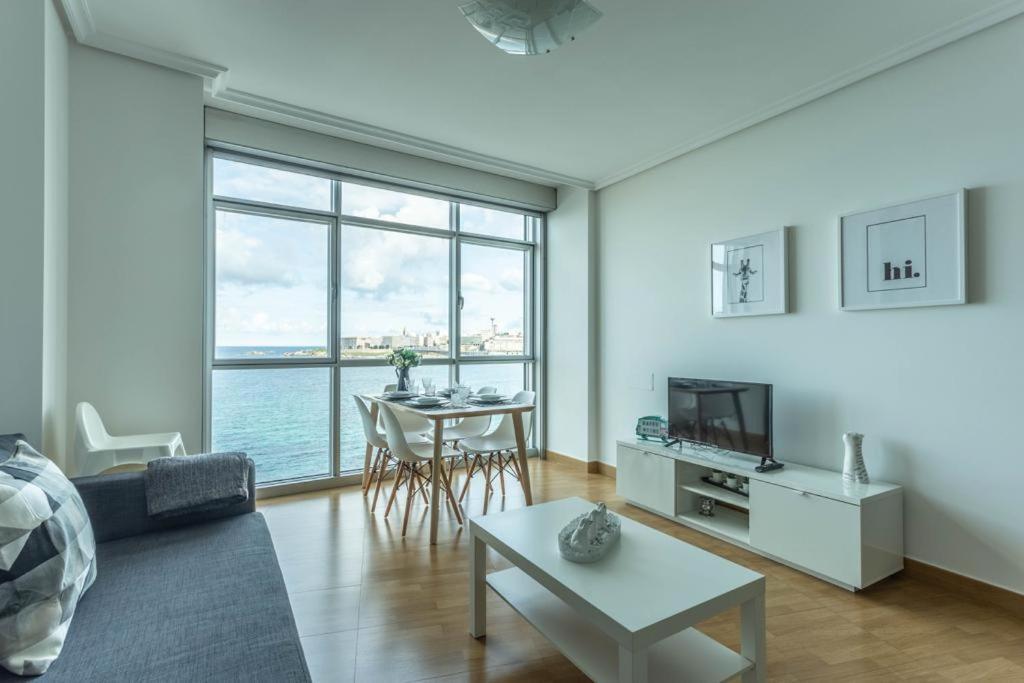 Apartamento Apartamento Con Increibles Vistas A La Playa De Riazor A Coruña Exterior foto