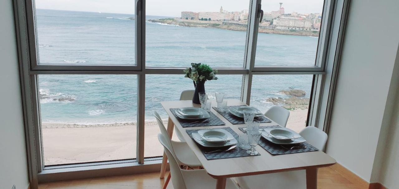 Apartamento Con Increibles Vistas A La Playa De Riazor A Coruña Exterior foto