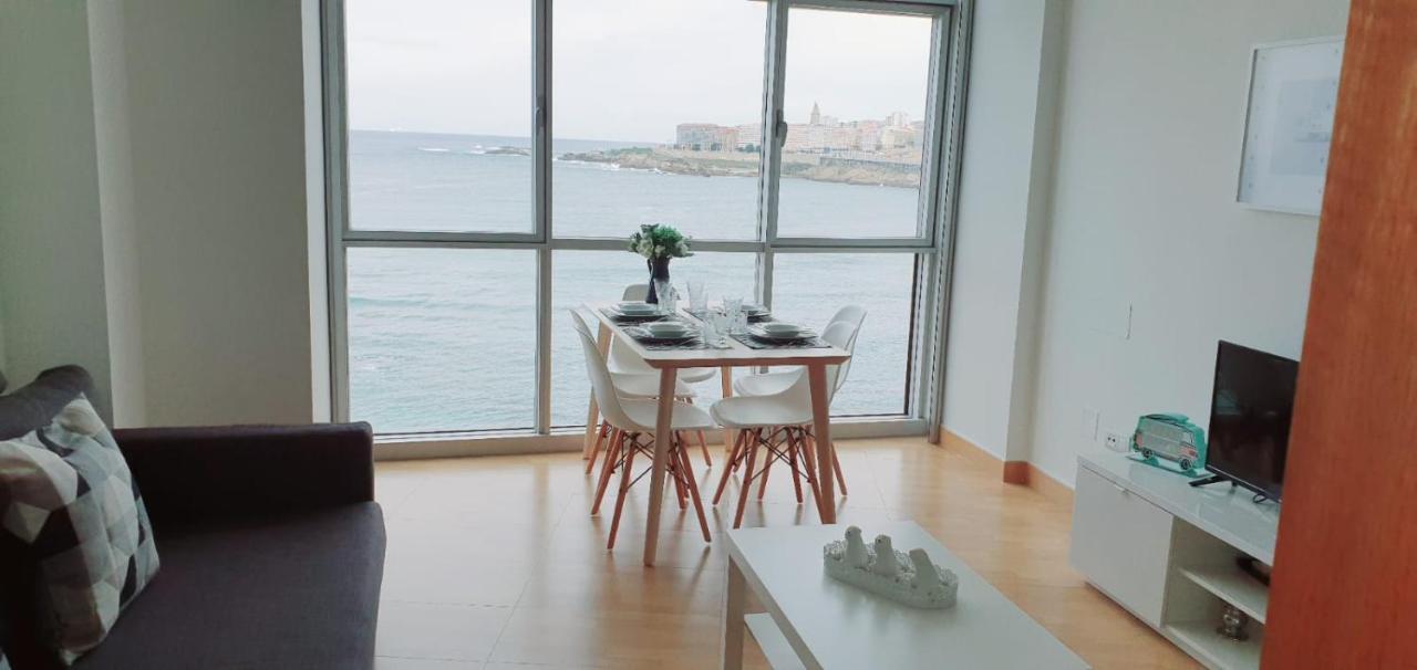 Apartamento Apartamento Con Increibles Vistas A La Playa De Riazor A Coruña Exterior foto