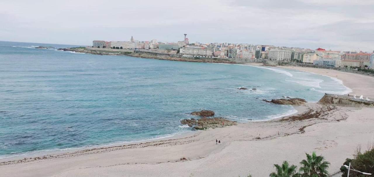 Apartamento Apartamento Con Increibles Vistas A La Playa De Riazor A Coruña Exterior foto